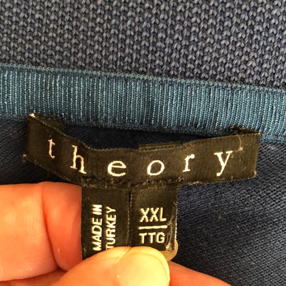 Theory Goris Fine Bilen Polo Shirt Men's XXL - Picture 6 of 15